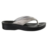 Aerowalk Women Grey V-Shape Sandal with Textured Upper (0809_GREY)