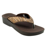 Aerowalk Women Copper V-Shape Sandal with Polka Dotted Upper (0823_COPPER)