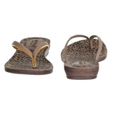 Aerowalk Women Beige Printed Slipper (11E3_SMOKE)