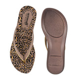 Aerowalk Women Beige Printed Slipper (11E3_SMOKE)