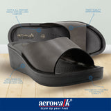 Aerowalk BLACK Slipper with slip-on for female