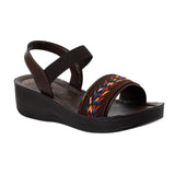 Aerowalk Women Brown Wedges Sandal (AT84_BROWN)