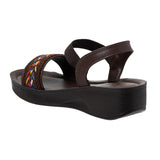 Aerowalk Women Brown Wedges Sandal (AT84_BROWN)