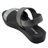 Inblu Women Gun Metal Flat Sandal with Pull On Closure (BM79_G.METAL)