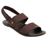 Aerowalk Men Brown Sandal with Velcro Closure (DH86_BROWN)