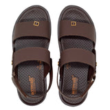 Aerowalk Men Brown Sandal with Velcro Closure (DH86_BROWN)