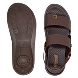 Aerowalk Men Brown Sandal with Velcro Closure (DH86_BROWN)