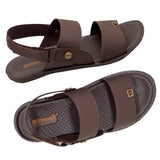 Aerowalk Men Brown Sandal with Velcro Closure (DH86_BROWN)