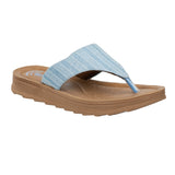 Aerowalk Women Sky Blue Thong Sandal With Slip-on Closure (DI82_S.BLUE)