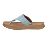 Aerowalk Women Sky Blue Thong Sandal With Slip-on Closure (DI82_S.BLUE)