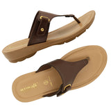 Aerowalk BROWN Slipper with slip-on for female