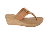 Inblu TAN Slipper with slip-on for female