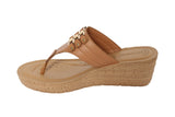 Inblu TAN Slipper with slip-on for female