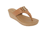 Inblu TAN Slipper with slip-on for female