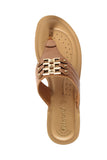 Inblu TAN Slipper with slip-on for female