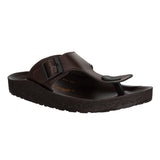 Aerowalk Men Brown T-Shape Slipper with Buckle Styling (KC28_BROWN)