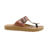 Aerowalk Men Dark Tan T-Shape Slipper with Buckle Styling (KC28_DK.TAN)