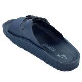 Aerowalk Men Blue Mule Shape Slipper with Double Buckle Styling (KC31_BLUE)