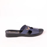 Inblu Women Blue Wedges Sandal with Embelished Upper (MR77_BLUE)