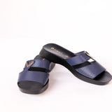 Inblu Women Blue Wedges Sandal with Embelished Upper (MR77_BLUE)