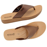 Aerowalk Women Copper V-Shape Sandal with Textured Upper (MZ11_COPPER)