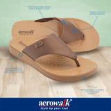 Aerowalk Women Copper V-Shape Sandal with Textured Upper (MZ11_COPPER)