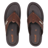 Aerowalk Men Brown Slip-On Sandal (NV21_BROWN)