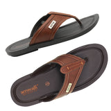 Aerowalk Men Brown Slip-On Sandal (NV21_BROWN)