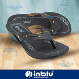 Inblu Women Black Wedge Sandal with Laser Cut Upper (OA04_BLACK)