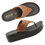 Aerowalk BROWN Slipper with slip-on for female