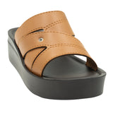 Aerowalk TAN Slipper with slip-on for female