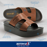 Aerowalk TAN Slipper with slip-on for female