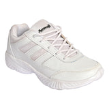 AEROWALK White Cushioned Insole with Lightweight EVA Sole & Anti-Skid Technology Lace-Up School Shoes for Boys (SS02)