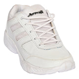 AEROWALK White Cushioned Insole with Lightweight EVA Sole & Anti-Skid Technology Lace-Up School Shoes for Boys (SS02)