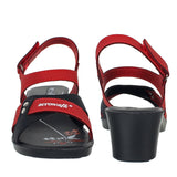 Aerowalk Women Sandals #05A5 - RED & BLACK